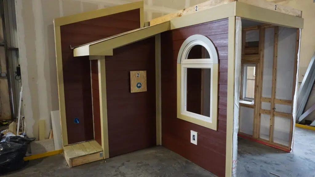 Completed Siding Skills Test Station